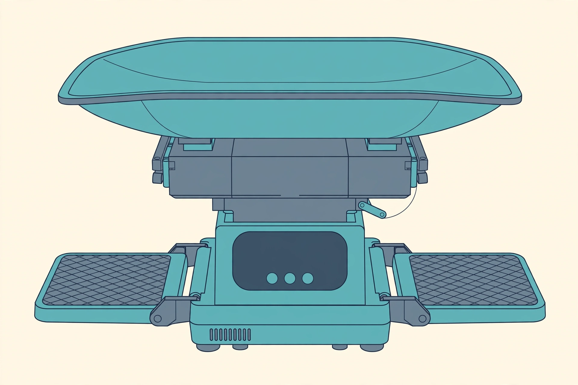 Illustration of the seca 354 professional baby scale