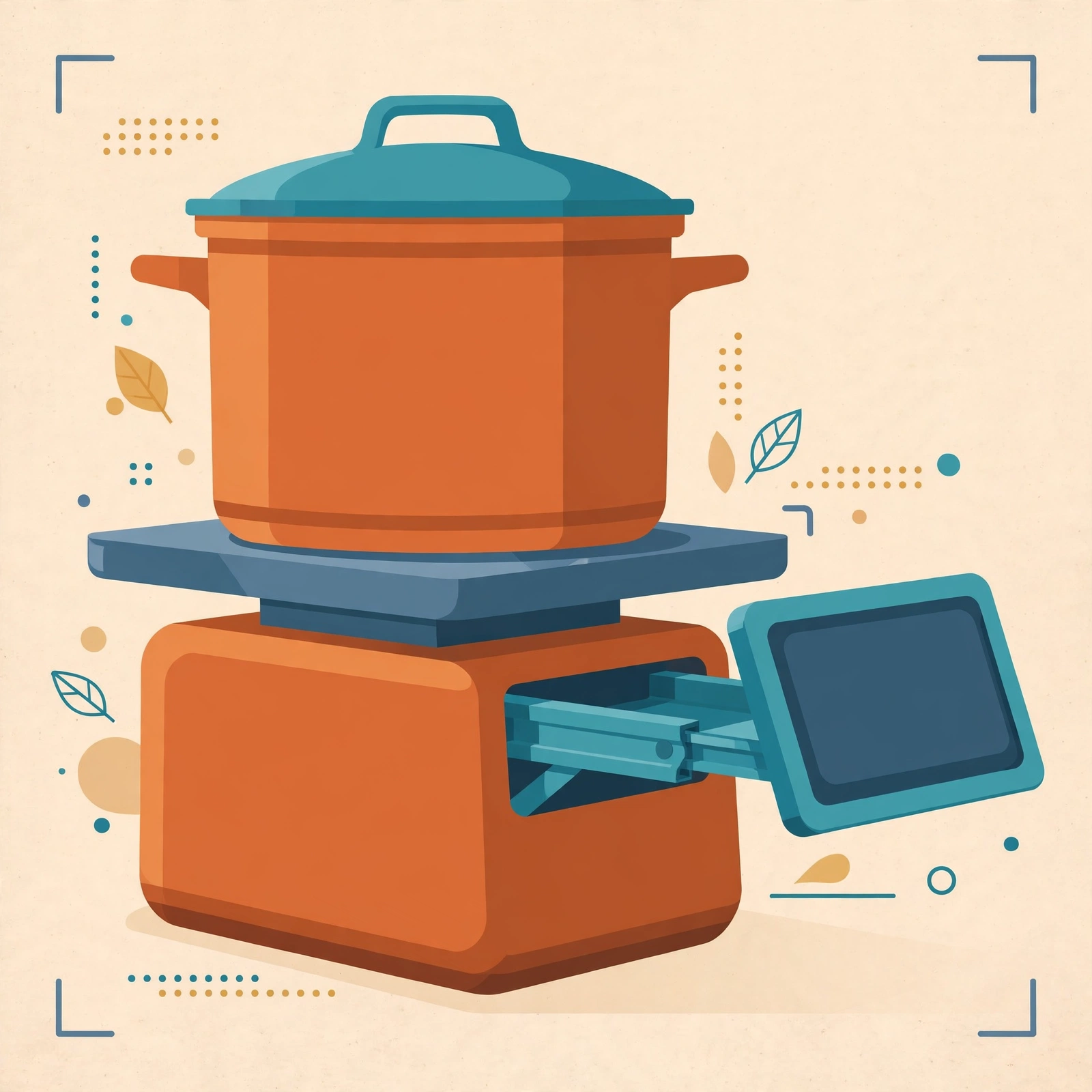 Illustration of the Greater Goods 10kg high-capacity kitchen scale