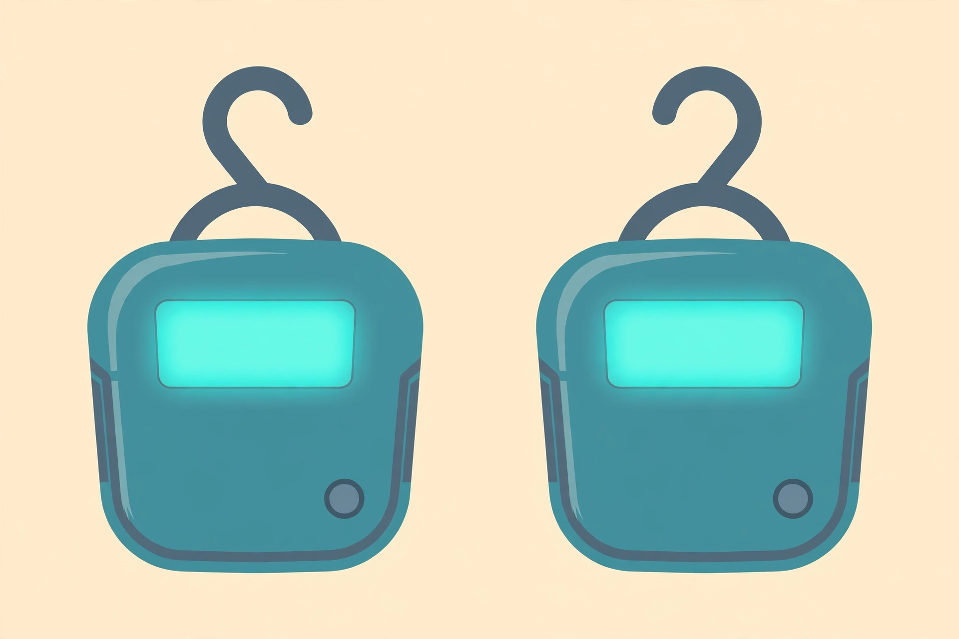 Illustration of the Dr.meter 2-pack digital luggage scales