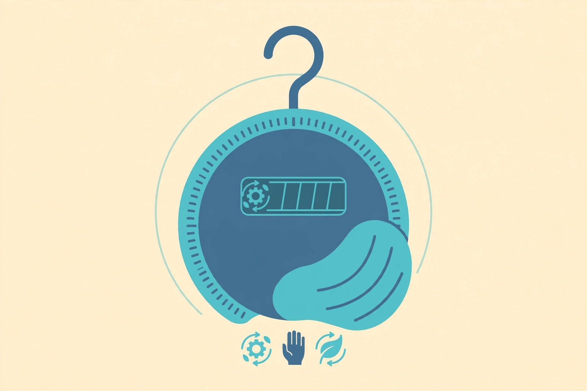 Illustration of the Ozeri Twist-and-Go kinetic luggage scale