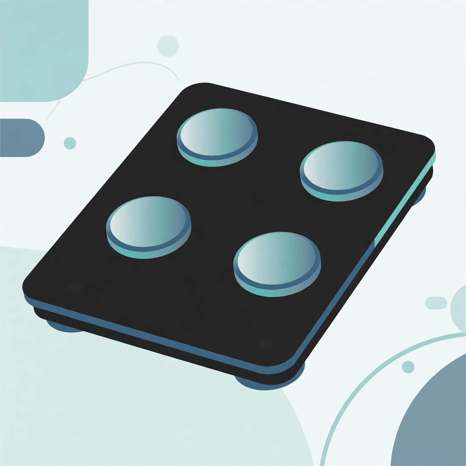 Illustration of the RENPHO Elis 1 smart body fat scale