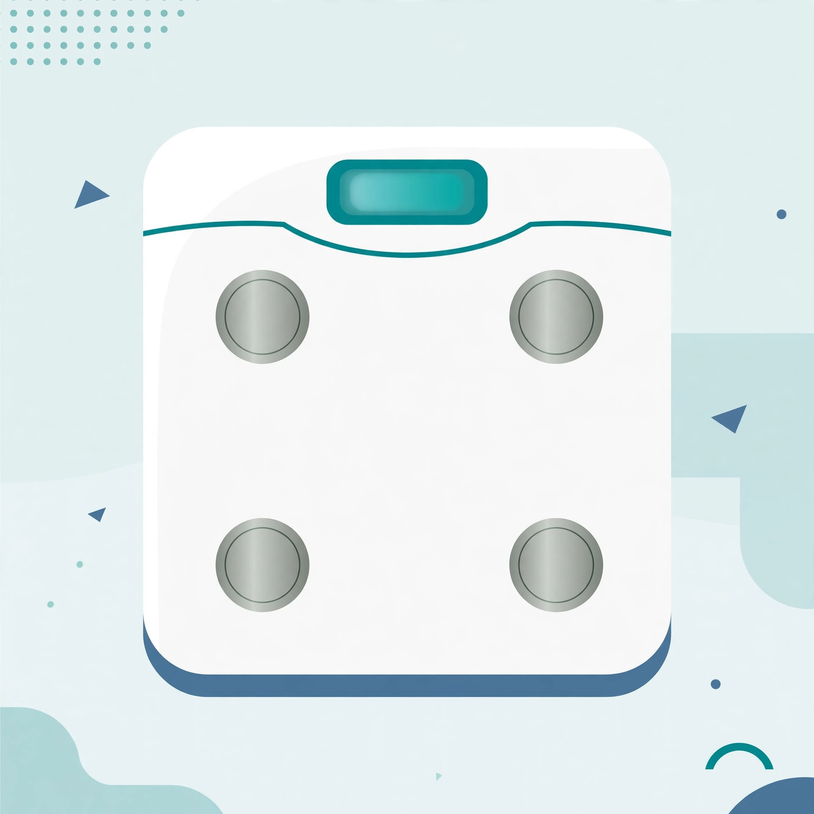 Illustration of the Wyze Scale X smart body fat scale
